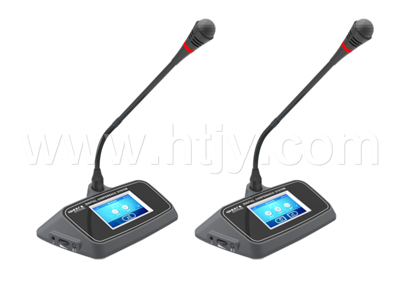 桌面式液晶显示主席/代表席讲话表决单位  HT-M202H/HT-M204H